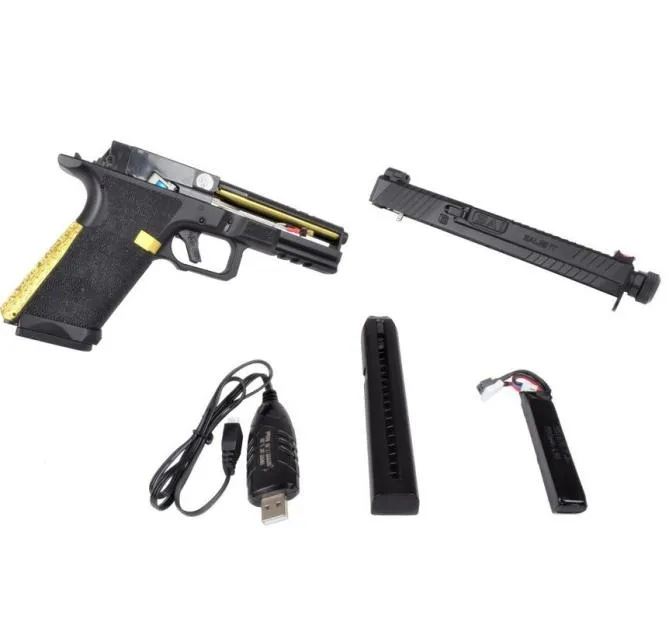 Cyma CM135 "SAI BLU" Black/Gold Pistole 0,5 Joule AEP